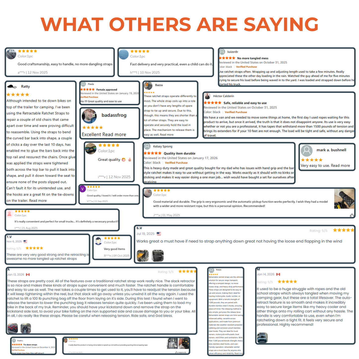 Retractable Ratchet Strap